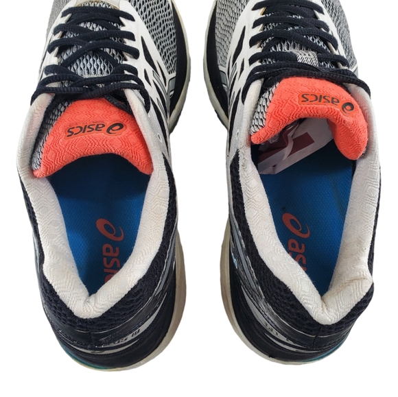 Asics Gel Cumulus 18 Shoes Mens 11.5 Black White Running Athletic Gym T6C3N - Picture 7 of 15